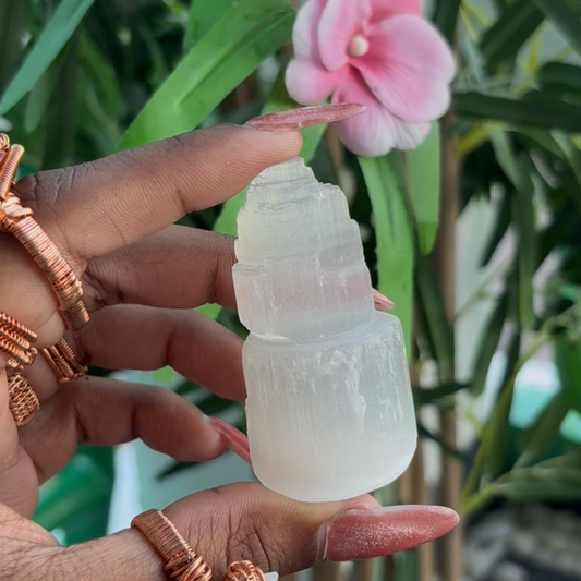 Morrocan Mini Selenite Tower | 2.5”